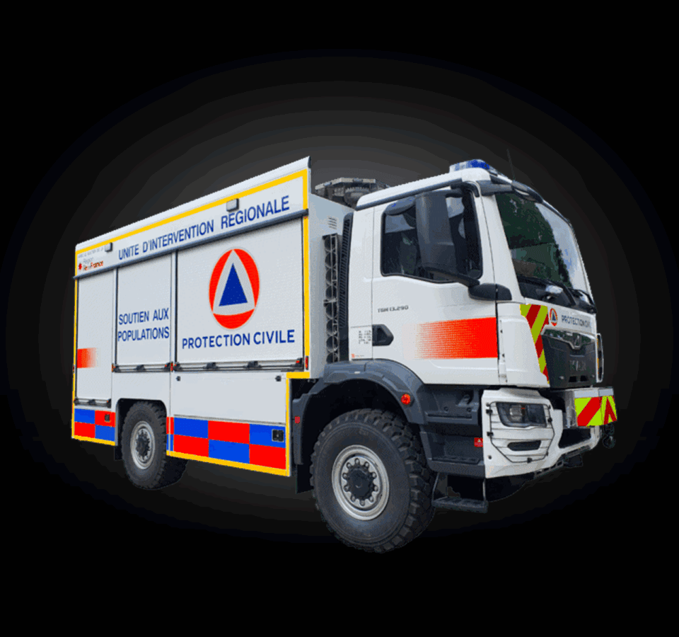 protection civile camion pompier
