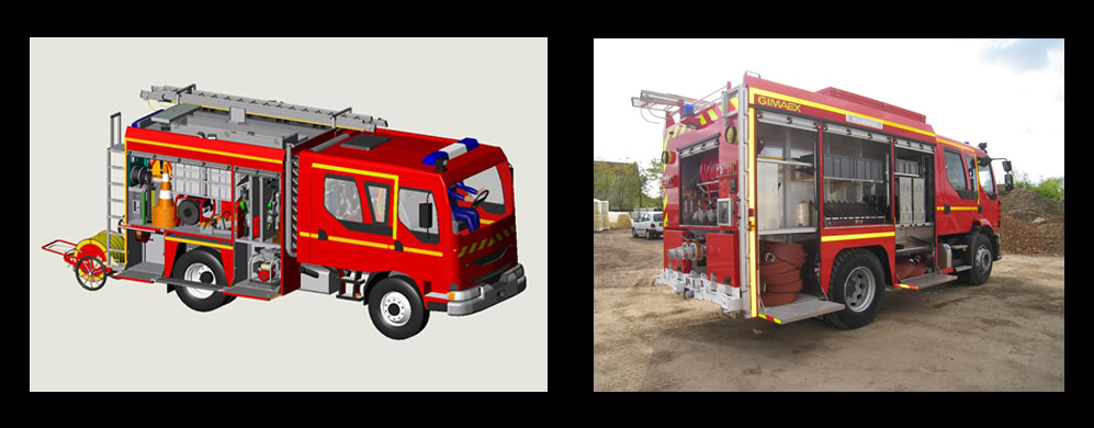 Remise en état de camion pompier